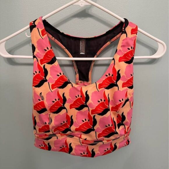 Free People Movement Ashford Printed Synergy Crop Clementine Floral - Picture 1 of 3